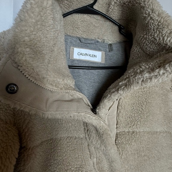 Calvin Klein Tan Teddy Jacket - Picture 2 of 3